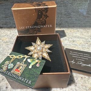 Jay Strongwater Star Charm, Pin, Brooch
